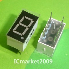 50 PCS 1 Digit 0.36 inch RED 7 SEGMENT LED DISPLAY COMMON ANODE 1 bit LD-3161BS