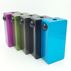 CNC Anodized Aluminum Box Enclosures 100x50x31-mm w/ Otto P9 Snap-In Switch Mod