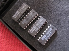 vintage HUGHES Samples Microprocessor Chip Lot of 4 – Unused