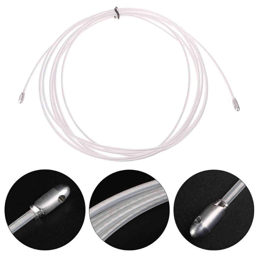 5m Draw Tape Fiberglass Electrical Fish Cable Wire Wheel Puller Pulling