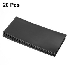 20 Pcs 29.5mm Flat Width Heat Shrink Tubing Tube Pre Cut 72mm Black