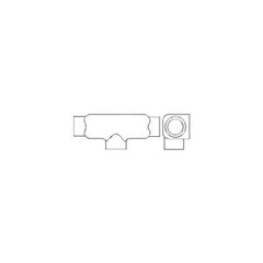 PECO T-150M, 1-1/2″ Hub, Malleable Iron, T-Type, IMC/Rigid Conduit Body, 1 pc