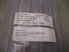 Lot of 76 Tech Etch 2400 Series EMI Gaskets 2431-1011-0127-24.13 [2*N-32]