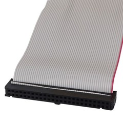 2Pack 2.54mm 50-Pin Female to Female IDE Extension Flat Ribbon Cable 50cm