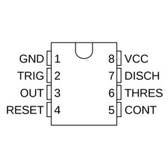 20pcs NE555P NE555 IC 555 High Precision Oscillator Timer DIP-8 Chip USA