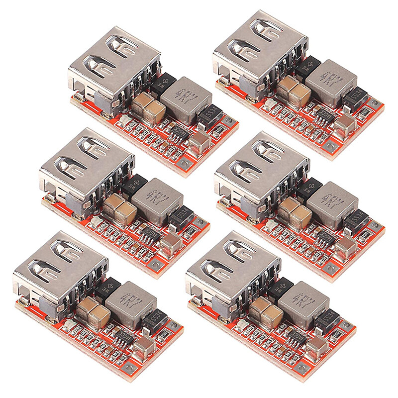6-24V Input to 5V 3A Output USB Charger Module DC-DC Buck Step-Down Converter