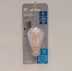 GE LED Appliance Light Bulb E26 Base 2W 180 Lumens 120V Non‑Dimmable 14015 New