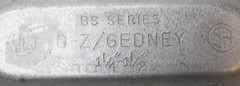 LOT OF 9 NEW OZ/GEDNEY BS SERIES A808CH CONDUIT COVER 1-1/4″ – 1-1/2″