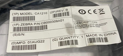 New Zebra CB000309A01 CA1210 Power Extension Cable Assembly 6Ft 14AWG 1829MM A7A