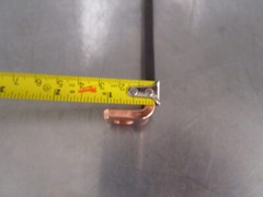 NEW Lot of 5 Copper Z SHAPED BUS BARS 5″ x 2″ x 1″ Black