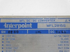 New Interpoint MFL2815S MFL DC-DC Converter Unit Mil-Spec Gold Package Module