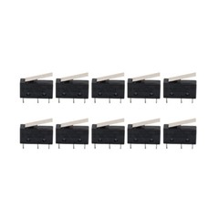 10 Pcs AC 300V 1NO 1NC Short Straight Hinge Lever Mini Micro Switch
