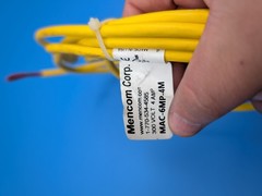 Mencom MAC-6MP-4M 1/2-20 Cordset, 6 Pole, Male Straight, 4 M