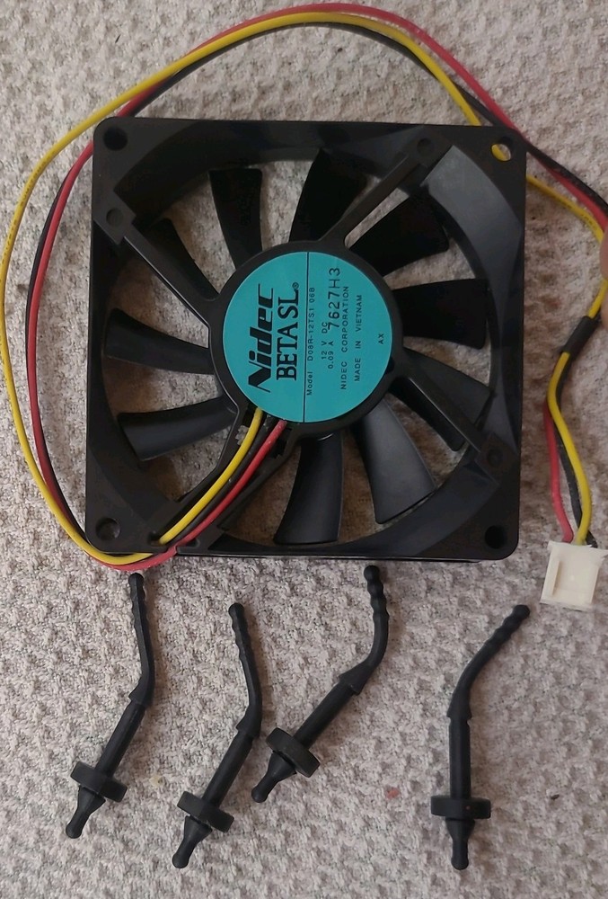 SONY – NIDEC D08R-12TS1 06B 12VDC 0.09A FAN – 3PIN w/rubber mounts