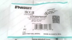 PANDUIT UTP28SP8INGR, PAN-NET CAT6 COPPER PATCHCORD, SEE DESC #331404