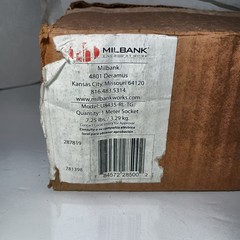Milbank U8435-RL-TG – Milbank 125A 125 AMP 600V 600 Volts Meter Socket