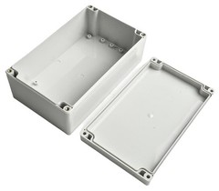 Sturdy ABS White Plastic Electronics Project Box with IP67 Waterproof Rating