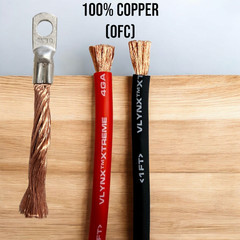 4″ Red Battery Link Copper Cable 4Ga 4 inch 100% High Quality 4 Gauge Cable