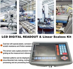3 Axis LCDDDigital Readout for Milling Lathe Machine with Precision Linear Scale