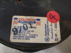 #4) NEW Spool of Electric Wire – 12 Guage Solid 200′ Red