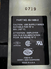 NEW Fireye 60-1466-2 Open Wiring Base Open Frame for Cabinet Mounting