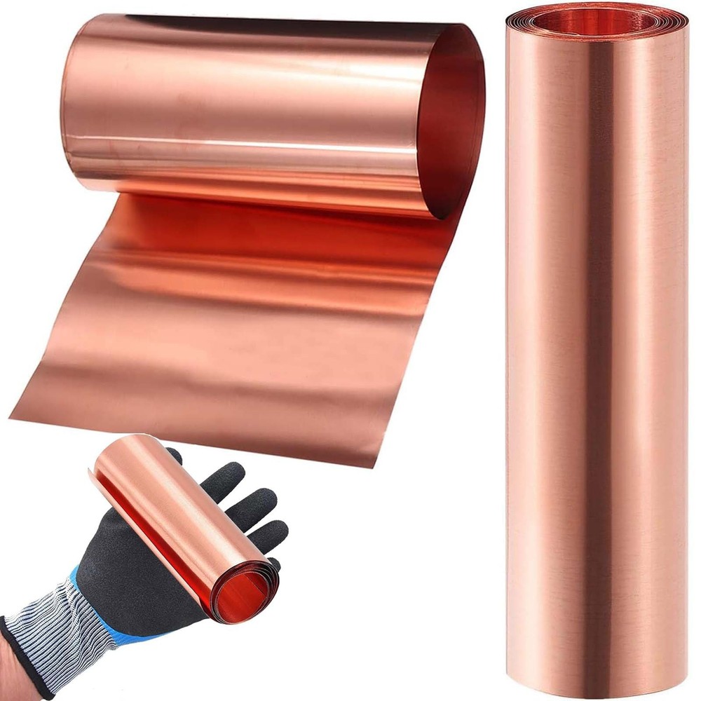 99.9% Pure Copper Cu Metal Sheet Roll Foil Plate Strip T2 Thickness 0.01mm-1mm