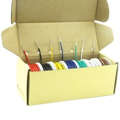 22 AWG Solid Copper Wire Kit with 7 Colors, 26ft Spools for Custom Work