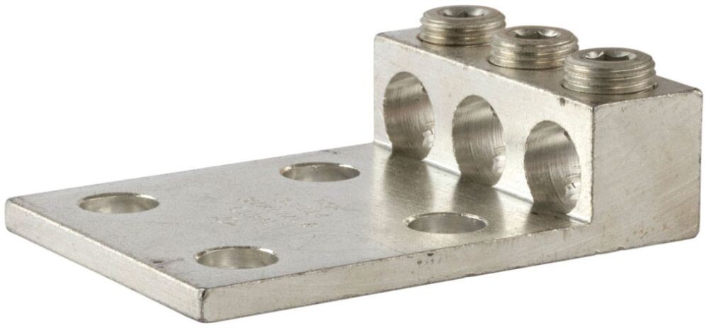 NSi Industries 3-600L4, (3) 2 AWG to 600 MCM, Aluminum, Mechanical Lug, 1 pc