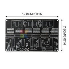 DC 4.5V-5.5V 6-bit Digital Circuit Clock Kit DIY Electronic Clock Teaching Kits