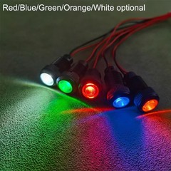 6pcs Red LED Indicator Indicator Light 110VAC 10mm Mounting Hole Flame