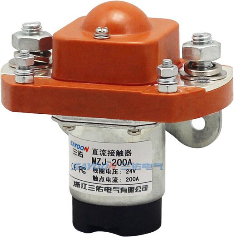 MZJ-200A DC Contactor DC12V 24V 36V 48V 200A RELAY Qty:1pc