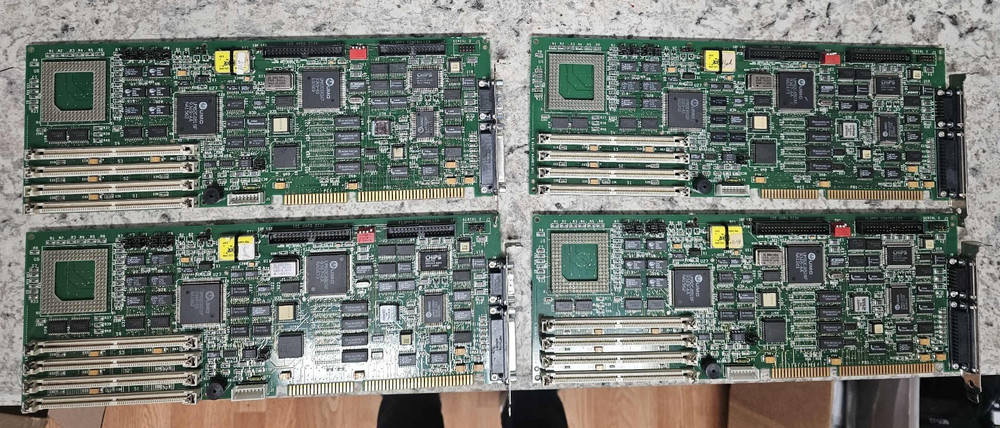 4x Lot Vintage Texas Microsystems D486/DX4 BD Control Board FAB 18478 44076P SBC