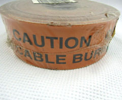 Panduit HTDU3O-FO, Caution Fiber Optic Cable Underground Hazard Tape, 3″x1000′
