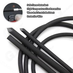 Ø1-30mm Heat Resistant Black Sleeving Cable Wire High Temperature Component Lead