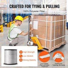 VEVOR Polyester Pulling Tape Mule Tape 3/4″ x 1053′ 2500 lbf Tensile Capacity
