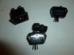 Switchcaft E7560 Switch Lot of 2 Unused & Connector