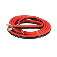 BNTECHGO 10 Gauge Silicone Wire 5 ft red and 5 ft Black Flexible 10 AWG Stranded