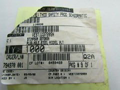 Lot 10 Stimpson 3/4″ Trade Size Electrical Box Knockout Hole Plugs Nickel 1.109″