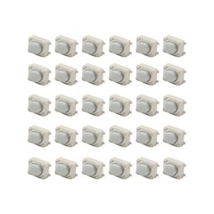 30Pcs 3x4x2.5mm Panel Momentary Tactile Tact Push Button Switch 4 Terminals