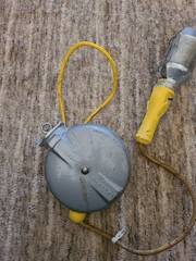 Vintage Appleton Reelite Retractable Drop Cord Light. Nice Condition. K3