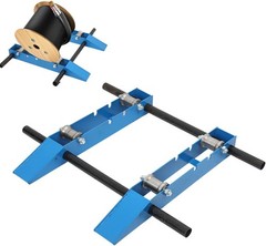 Wire Cable Reel Roller Stand 3307 LBS Commercial Industrial Steel Wire Dispenser