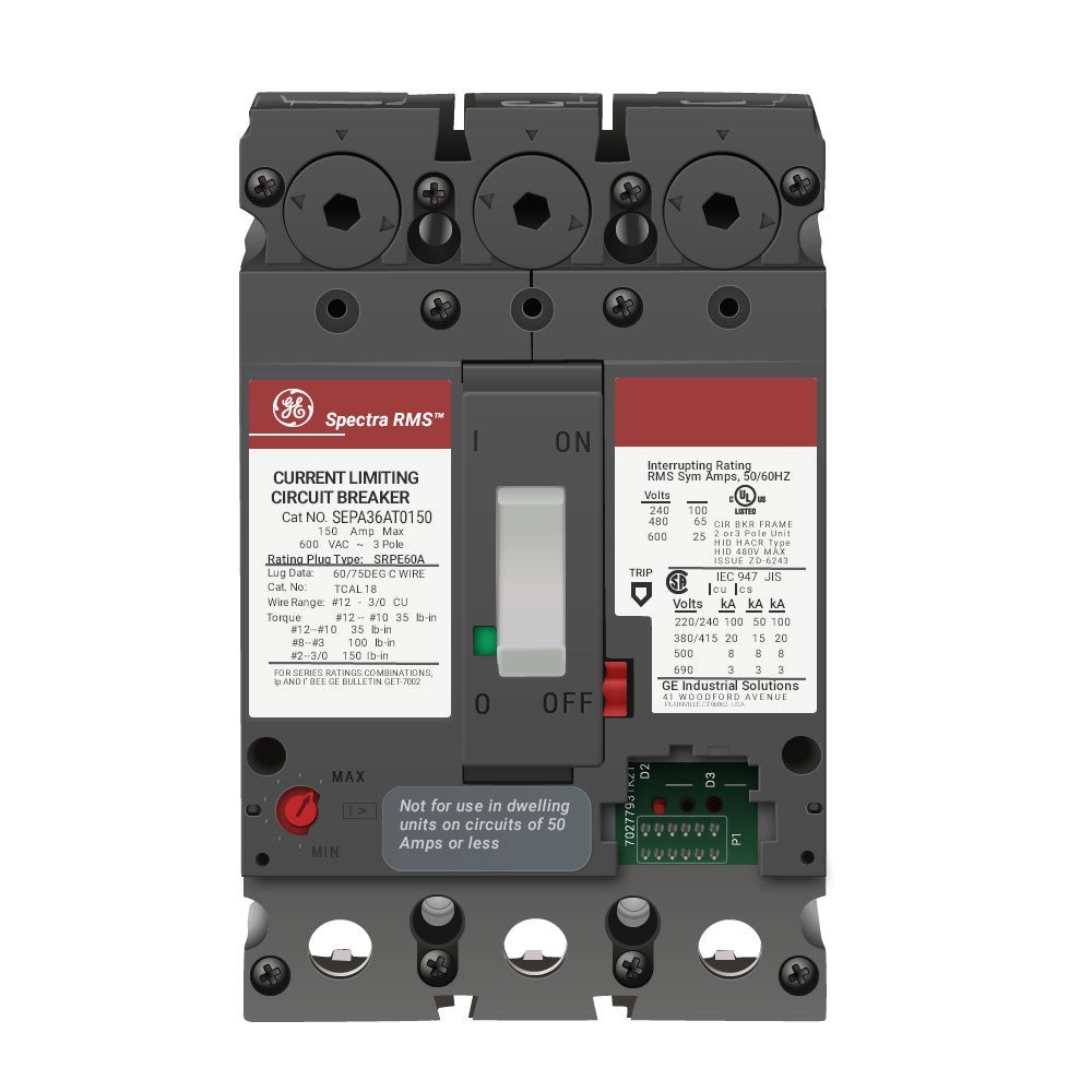 NIB – GE – SEPA36AT0150 – Sep 3P 600V 150A Circuit Breaker