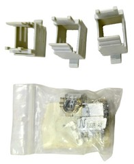 NEXANS LANMARK INDUSTRY IP65/67 OUTLET KIT 2 SNAP-IN CATEGORY 6A BLACK WALL BOX