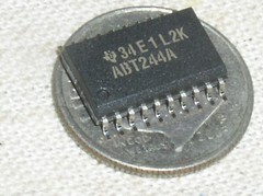 TI ABT244A SN74ABT244A OCTAL 3-STATE LINE DRIVER BUFFER SOIC-20DW SMD SMT IC USA