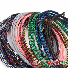 PET&PP Cotton Yarn Mixed Braided Cable Sleeving/Harness/Sheathing, Φ4mm/8mm/12mm
