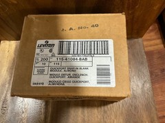 Leviton 41084-BAB Quickport Snap-In Blank Module Almond Lot of 20 -10 pack