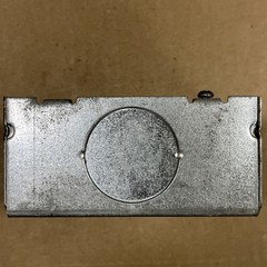 STEEL CITY 72171-1-1/4, Square Outlet Box, 4-11/16 x 2-1/8 x 4-11/16,Welded, 1pc