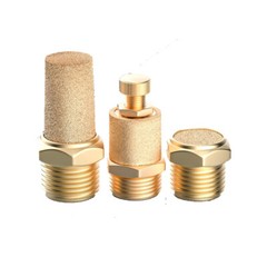 Threaded Brass Pneumatic Muffler Silencer Filter M5 1/8″ 1/4″ 3/8″ 1/2″ 3/4″ 1″