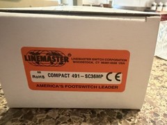 491-SC3 LINEMASTER – Compact Foot Switch, Electrical Single Pedal Momentary