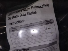 3M 7621-S-2-3-RJS-10GT Cold Shrink QT-III 5/8 KV #2/0 AWG Termination Kit 90 DAY